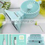 Cool Summer Fan Rechargeable USB Mini Fan Desk Pocket Mini thumbnail-3