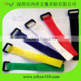Color Releasable Ties Hook and Loop Buckle Strap Cable