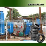 Highest oil output !! waste tyre pyrolysis plant with improved technology