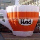 Orange Giant Large Inflatable Coffee Cup Inflatable Coffee Mug Inflatable Mug Advertising With Logo