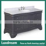 Luxury High End Bathroom Furniture Solid Wood Material China Supply