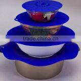 Wholesale Hight Quality Food Grade Heat Resistant Silicone Cover Flexiable Silicone Suction Lid thumbnail-4