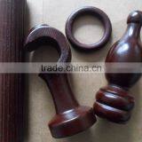 35mm Hot Sale Antique Wooden Curtain Rod thumbnail-6