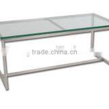 Modern Clear Glass Coffee Table