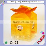 Printing transparent clear pvc gift box for chocolates Packaging suppliers