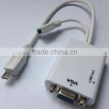 wholasale high quality micro usb VGA adapter drive with audio mhl from china supplier