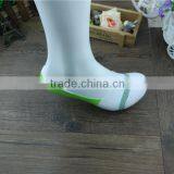 New Design Beautiful Colorful Sock Classial Style White/green Stripe Cotton