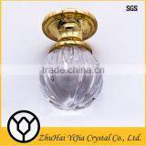 Pumpkin Style Clear Special Furniture Glass Knob
