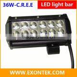 Aftermarket car parts 36W work lamp flood 2 row led offroad light bar prompt shipment