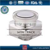 Square Acrylic Bottle With Round Cap, Luxurious Cream Jar With Aluminum Shoulder and Cap Top thumbnail-1