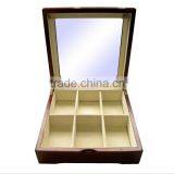 Chinese Factories Wholesale Custom High-grade Wooden Gift Boxes, Deep Red Watch Box Storage Box