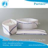 Бумажный фуражка высотой 8,5 см (с двойной синей полосой)