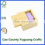 Unfinished Mini Wood Treasure Chest Box Wooden Sliding Top Boxes