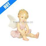 3-1/2-Inch Porcelain Ballerina Miniature Angel Figurine for Sale thumbnail-1