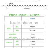 Plastic Polycarbonate Corrugated Sheet (Ti-Lite Metallic Blue GRECA) for Building Warehouse Greenhouse thumbnail-5
