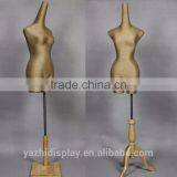 Fiberglass Covered With Hemp Rope Half Body Torso Female Mannequin thumbnail-1