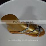 Fashion Flip-flops Display Golden Mannequin Feet and Foot for Shoes Display thumbnail-3