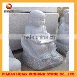 Natural Stone Carved Cute Little Monk for Taking Prayer Beads thumbnail-6