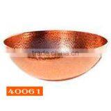 Shiny Copper Hand Hammered Texture Bowl For Your Home thumbnail-1
