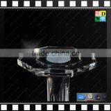 High Transparent Acrylic Flower Table Modern Wholesale PMMA Sied Table Clear Plastic Table Stool From China Manufacturer thumbnail-3