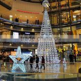 garden light 2m to 16m or 6.5ft to 53ft Height artificial large 3d LED Christmas Tree E06 3014
