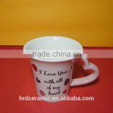 Hot Sale Hotel White Porcelain Espresso 320 ml Ceramic Coffee Cup thumbnail-4