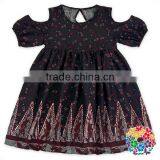 Fairy Summer Purple Floral Baby Girl Puff Sleeve Dress thumbnail-3