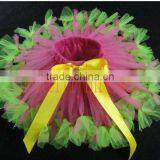 Lime Hot Pink Tutus With Yellow Silk Ribbon thumbnail-1