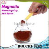 NBRSC Wholesale 8-Piece Individual Stackable Colorful Clear Plastic Magnetic Measuring Cup And Spoon Set for Baking thumbnail-6