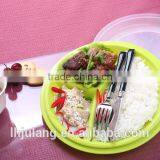 Useful Microwave Safe Plastic Dinner Plate, Portion Control Plate thumbnail-2