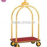 Guangzhou Hotel Stainless Steel Bellman Luggage Trolley BY-390 thumbnail-2
