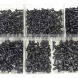DIY Assortment Box of 700 Black Self Tapping Screws PZD Flange 350563 thumbnail-3