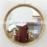 Wall Mounted Mirror In Stainless Steel Frame For Home Decor thumbnail-2