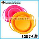 Silicone Folding Bowl, FDA Grade Bowl, Foldable Silicone Dog Bowl thumbnail-1