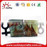 Wholesale Custom Cheap Ceramic Couple Souvenir Mugs for Sale thumbnail-3