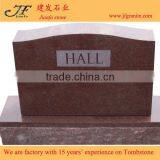 Simple Design Unique India Red Granite Headstone thumbnail-5