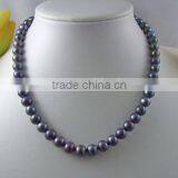 Natural 10-11mm Purple Freshwater Pearl Jewelry Necklace thumbnail-1