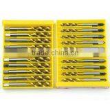 7pcs/set 3-12mm Tap & Die Set Hand Tools Titanium Coating Cutting Hole HSS Taps Set Spiral Groove Helical Fluted thumbnail-4