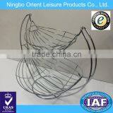 Double Tier Metal Fruit / Vegetables Basket Stand thumbnail-1