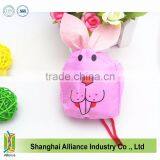 Pink Cute Rabbit Shape Polyester Folding Grocery Shopping Bag thumbnail-5