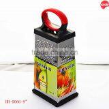9 Inch 4 Sides Plastic Handle Stainless Steel Food Grater HH0066 thumbnail-2