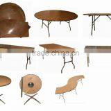 High Quality Folding Dining Wooden Table Banquet Table thumbnail-1