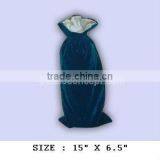 Wine Velvet Gift Pouch With Drawstring thumbnail-1