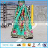 Women's High Waist Dashiki African Print Maxi Skirt Summer Boho Dress thumbnail-1