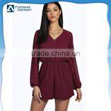 2016 Customized Chiffon and Lace Evening Dress Patterns Romper Women for Women thumbnail-1