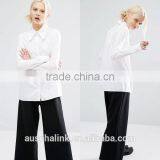 Best Selling Ladies Organic Cotton Office Shirts OEM Service thumbnail-5