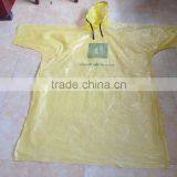 Cheap PE Disposable Yellow Raincoat for Promotion With Logo thumbnail-2
