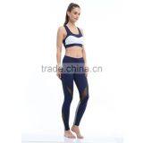 Women's Mesh Panels Stretchy Workout Sports Gym Yoga Leggings With Custom Logo thumbnail-2
