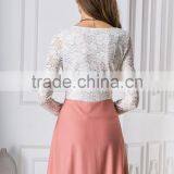 Latest Hot Sell Casual Fashion Mature Lace Style Clothing Wholesale Ladies Women Fashion Dresses thumbnail-5