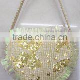 Fashion Lace Quilt Hearted BOW Flower Little Girl Bag thumbnail-3